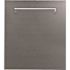 24 in. Top Control Built-In Dishwasher with Satin Stainless Steel Panel and Stainless Steel Tub with Traditional Handle