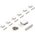 Everbilt 11 lbs. White Magnetic Door Catch with Counter Plate (25-Pack)