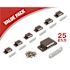 Everbilt 11 lbs. Magnetic Door Catch with Counter Plate, Brown (25-Pack)