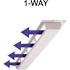 Elima-Draft Commercial 1-Way Air Deflector Cover for Linear Diffuser