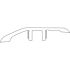 Shaw Hamilton Boulder 1/8 in. T x 1-1/2 in. W x 94 in. L Vinyl T-Mold MPR Molding