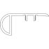 Shaw Hamilton Fawn 1-1/8 in. T x 2-1/8 in. W x 94 in. L Vinyl Stair Nose Molding