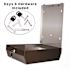 Alpine Industries Bronze Brushed Stainless Steel C-Fold/Multi-Fold Paper Towel Dispenser