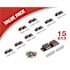 Everbilt 2x6 lbs. Magnetic Catch with Counter Plates, Brown (15-Pack)