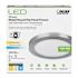 Feit Electric 13 in. Dimmable Nickel Integrated Color Selectable LED Color Edge-Lit Round Flat Panel Ceiling Flush Mount