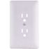 Titan3 1-Gang Duplex Plastic Wall Plate, White Textured (5-Pack)