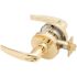 Schlage ND Series Bright Brass Classroom Function Door Lever