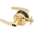 Schlage AL Series Bright Brass Storeroom Function Door Lever