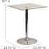 Carnegy Avenue Clear/Chrome Dining Table