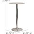 Carnegy Avenue Clear/Chrome Dining Table