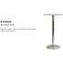 Carnegy Avenue Clear/Chrome Dining Table