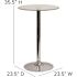 Carnegy Avenue Clear/Chrome Dining Table