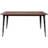 Carnegy Avenue Kenneth Contemporary Black Wood 30.25 in. Column Dining Table Seats 6