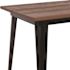 Carnegy Avenue Kenneth Contemporary Black Wood 30.25 in. Column Dining Table Seats 6