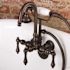 Kingston Brass Vintage 3-3/8 in. Center 3-Handle Claw Foot Tub Faucet with Handshower in Oil Rubbed Bronze