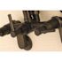 Kingston Brass Modern Adjustable 3-Handle Wall-Mount Claw Foot Tub Faucet with Handshower in Oil Rubbed Bronze