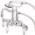 Kingston Brass Victorian Adjustable Center 3-Handle Claw Foot Tub Faucet with Handshower in Chrome