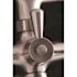 Kingston Brass Victorian 3-Handle Wall Mount Claw Foot Tub Faucet with Handshower in Brushed Nickel