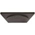 Kingston Brass 1-Spray 12 in. Single Wall Mount Fixed Rain Shower Head in Matte Black