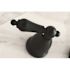 Kingston Brass Heritage 2-Handle Wall Mount Roman Tub Faucet in Matte Black