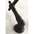 Kingston Brass Heritage 2-Handle Wall Mount Roman Tub Faucet in Matte Black
