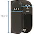 Compact Coreless Vertical Toilet Paper Dispenser Black