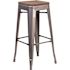 Flash Furniture 30.25 in. Clear Coated Bar Stool
