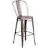 Flash Furniture 30.5 in. Clear Coated Metal Bar Stool