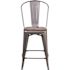 Flash Furniture 24.5 in. Clear Coated Bar Stool
