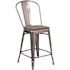 Flash Furniture 24.5 in. Clear Coated Bar Stool