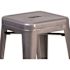 Flash Furniture 24.25 in. Clear Coated Metal Bar Stool