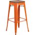 Flash Furniture 30 in. Orange Bar Stool