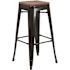 Flash Furniture 30 in. Black Metal Bar Stool