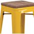 Flash Furniture 30 in. Yellow Bar Stool