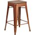 Flash Furniture 24 in. Copper Bar Stool