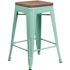 Flash Furniture 24 in. Mint Green Bar Stool