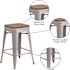 Flash Furniture 24 in. Silver Bar Stool