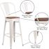 Flash Furniture 30.5 in. White Bar Stool