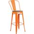 Flash Furniture 30.5 in. Orange Bar Stool
