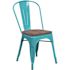 Carnegy Avenue Crystal Teal-Blue Side Chair