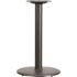 Black Beverly 18 in. Round Restaurant Table Base with 3 in. D Table Height Column, Commercial Cast Iron Table Base