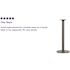 Carnegy Avenue Black Metal Pedestal Dining Table - Base Only - Seats 2