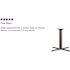 Carnegy Avenue Black Metal Pedestal Dining Table - Base Only - Seats 2