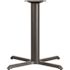 Carnegy Avenue Black Metal Pedestal Dining Table - Base Only - Seats 2