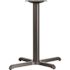 Black Beverly 23.75 in. x 30 in. Restaurant Table X-Base with 3 in. D Table Height Column, X-Base Cast Iron Table Base