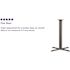 Carnegy Avenue Black Metal Pedestal Dining Table - Base Only - Seats 2