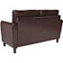 Flash Furniture Brown Leather Loveseat