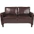 Flash Furniture Brown Leather Loveseat