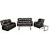 Carnegy Avenue Black Leather Living Room Sets