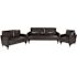 Carnegy Avenue 2-Piece Black Leather Living Room Sets
